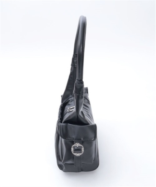 axes femme（アクシーズファム）の「サイドポケットギャザートート（トートバッグ・レディース・ブラック/キナリ・FREE）」の11枚目の写真