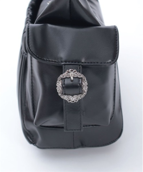 axes femme（アクシーズファム）の「サイドポケットギャザートート（トートバッグ・レディース・ブラック/キナリ・FREE）」の6枚目の写真