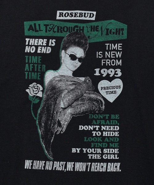 ROSE BUD(ローズバッド)の「Women T-shirts(Tシャツ/カットソー・レディース・ホワイト/ブラック・ONE SIZE)」の5枚目の写真