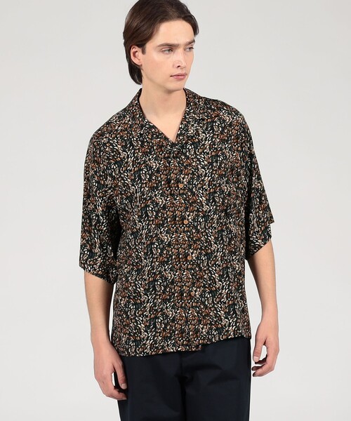 m’s braque オープンカラーシャツ 別注】m's braque×TOMORROWLAND ビンテージ