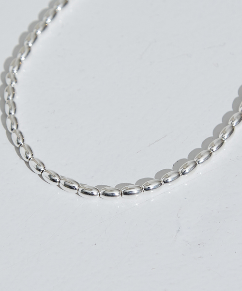 NOMINE(ノミネ)の「メタルビーズ ネックレス(ネックレス・レディース・チャコールグレー/シルバー・フリー)」の6枚目の写真