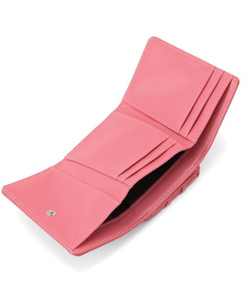X-girl(エックスガール)の「FAUX LEATHER PATCH WALLET(財布・レディース・ピンク/ブラック・ONE SIZE)」の10枚目の写真