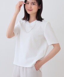 INDIVI、ホワイト レイヤード 半袖 ブラウス19号 楽天市場】半袖ブラウス カットソー【INDIVI】Tシャツ感覚で着