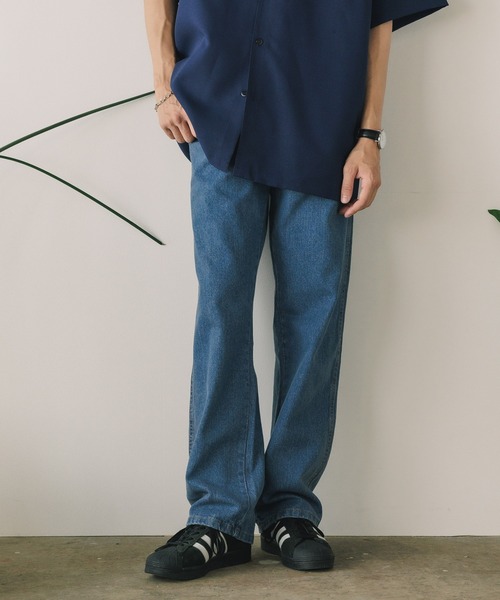 Dickies(ディッキーズ)の「Dickies/ディッキーズ REGULAR STRAIGHT FIT 5-POCKET DENIM JEANS デニムパンツ(デニムパンツ・メンズ・ライトブルー・32/30/34)」の1枚目の写真
