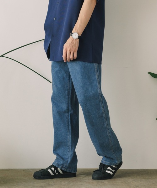 Dickies(ディッキーズ)の「Dickies/ディッキーズ REGULAR STRAIGHT FIT 5-POCKET DENIM JEANS デニムパンツ(デニムパンツ・メンズ・ライトブルー・32/30/34)」の4枚目の写真