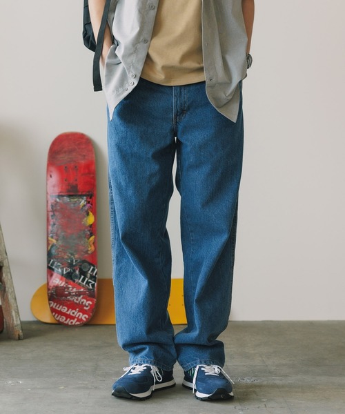 Dickies(ディッキーズ)の「Dickies/ディッキーズ REGULAR STRAIGHT FIT 5-POCKET DENIM JEANS デニムパンツ(デニムパンツ・メンズ・ライトブルー・32/30/34)」の6枚目の写真