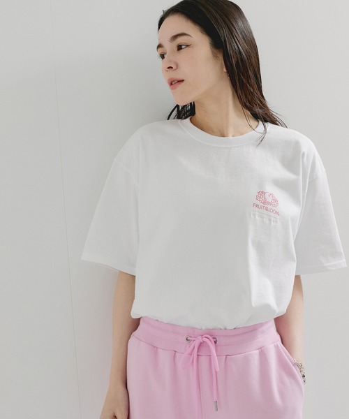 FRUIT OF THE LOOM(フルーツオブザルーム)の「【FRUIT OF THE LOOM×LE CERCLE】別注/ロゴTシャツ(Tシャツ/カットソー・レディース・グレー系その他/ブラック系その他/ホワイト系その他・FREE)」の10枚目の写真