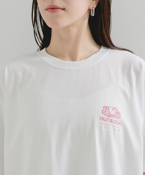 FRUIT OF THE LOOM(フルーツオブザルーム)の「【FRUIT OF THE LOOM×LE CERCLE】別注/ロゴTシャツ(Tシャツ/カットソー・レディース・グレー系その他/ブラック系その他/ホワイト系その他・FREE)」の14枚目の写真