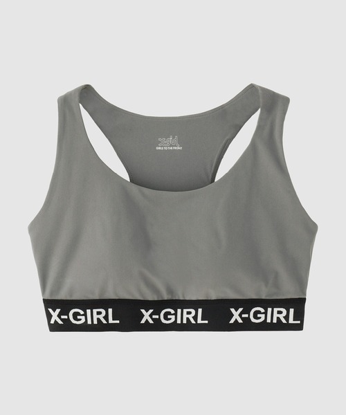 X-girl SPORTS(エックスガールスポーツ)の「ALL DAY SPORTS BRA(スポーツブラ・レディース・グレー/ブルー/ブラック・SMALL/MEDIUM/LARGE/X-LARGE)」の1枚目の写真
