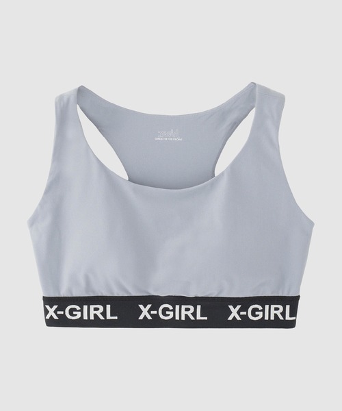 X-girl SPORTS(エックスガールスポーツ)の「ALL DAY SPORTS BRA(スポーツブラ・レディース・グレー/ブルー/ブラック・SMALL/MEDIUM/LARGE/X-LARGE)」の3枚目の写真