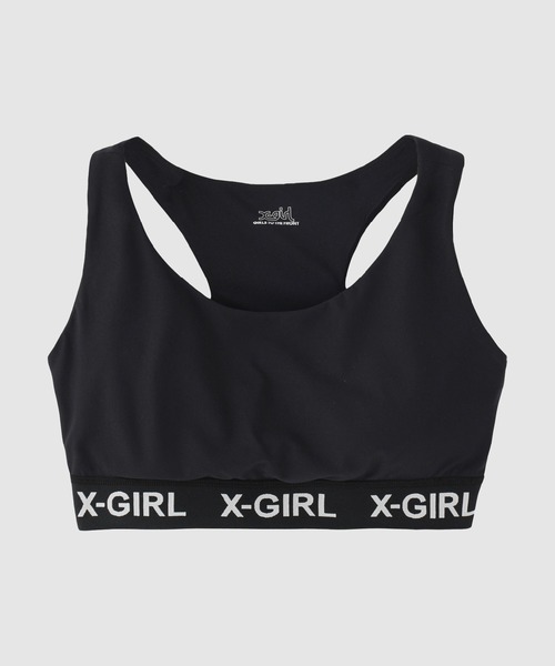 X-girl SPORTS(エックスガールスポーツ)の「ALL DAY SPORTS BRA(スポーツブラ・レディース・グレー/ブルー/ブラック・SMALL/MEDIUM/LARGE/X-LARGE)」の2枚目の写真
