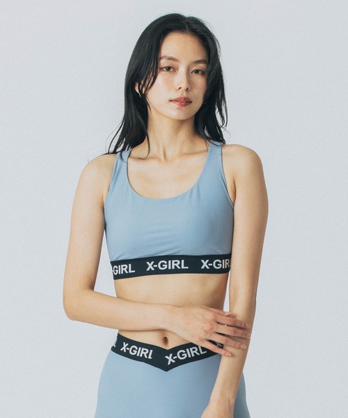 X-girl SPORTS(エックスガールスポーツ)の「ALL DAY SPORTS BRA(スポーツブラ・レディース・グレー/ブルー/ブラック・SMALL/MEDIUM/LARGE/X-LARGE)」の16枚目の写真