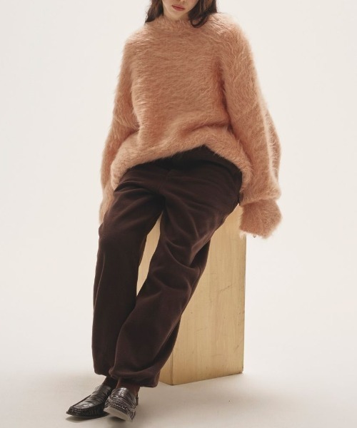 TODAYFUL（トゥデイフル）の「【TODAYFUL/トゥデイフル】Easy Fleece Pants/イージーフリースパンツ（スウェットパンツ・レディース・ダークブラウン/ネイビー・36/38）」の6枚目の写真