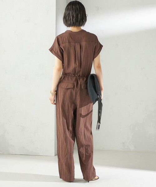 SHIPS（シップス）の「〈手洗い可能〉ダブル ポケット ミリタリー オールインワン（サロペット/オーバーオール・レディース・ブラウン/ブラック・ONE SIZE）」の20枚目の写真