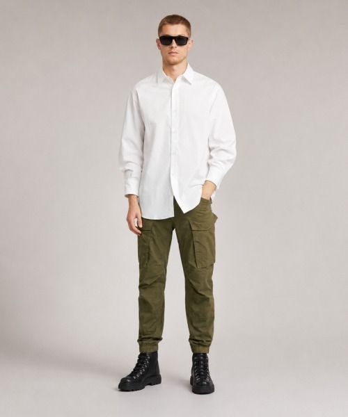 G-STAR(ジースター)の「3D Regular Tapered Cuffed Cargo Pants/立体裁断レギュラーテーパードジョガーカーゴパンツ(カーゴパンツ・メンズ・ダークオリーブ/ダークブラック・28/30/30/30/32/30/34/30)」の13枚目の写真