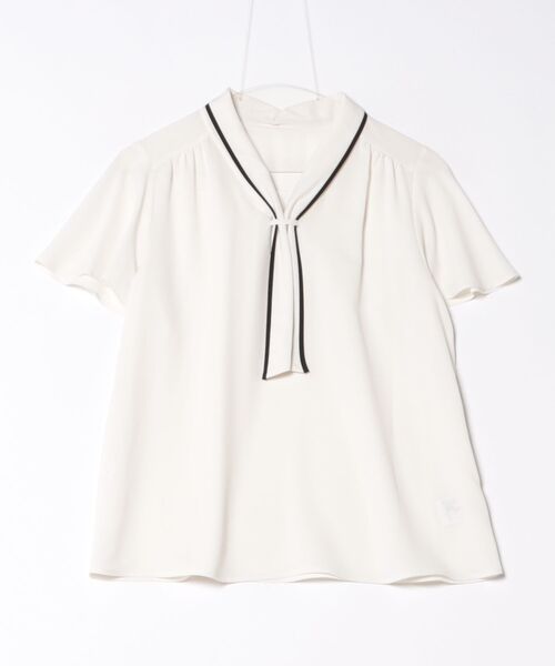 フェミニッシュチドリ*ストレッチジョーゼット_パールパーツ付き