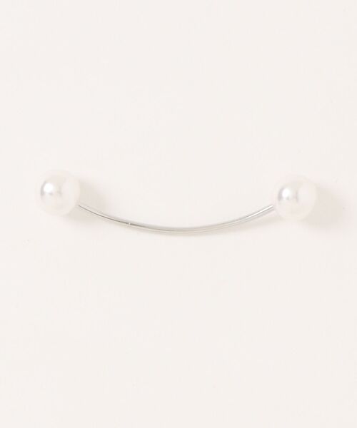 STRAWBERRY-FIELDS（ストロベリーフィールズ）の「フェミニッシュチドリ*ストレッチジョーゼット_パールパーツ付きボウタイブラウス（シャツ/ブラウス・レディース・ホワイト×ブラック/ハウンドトゥース/ネイビー・2）」の16枚目の写真