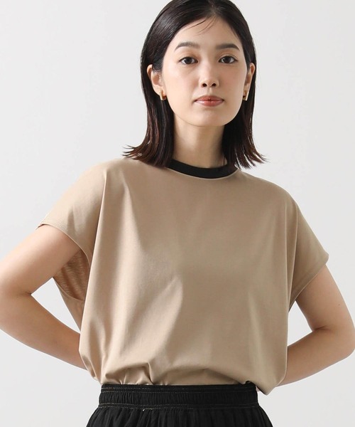 セール】後Wリボンバイカラーフレンチ（Tシャツ/カットソー