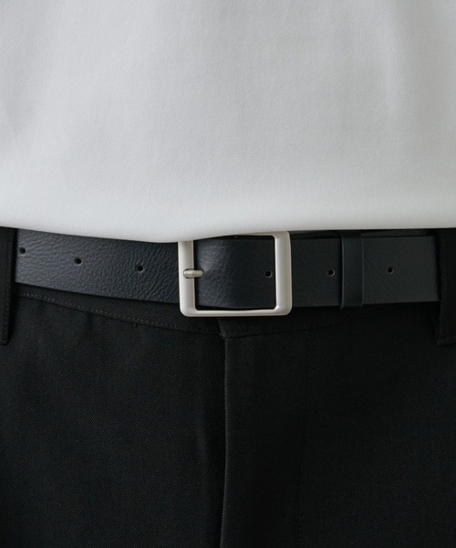 COLONY 2139(コロニートゥーワンスリーナイン)の「グロススクエアバックルベルト(ベルト・メンズ・ブラック・FREE)」の1枚目の写真