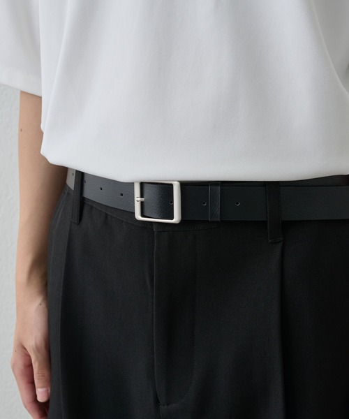 COLONY 2139(コロニートゥーワンスリーナイン)の「グロススクエアバックルベルト(ベルト・メンズ・ブラック・FREE)」の5枚目の写真