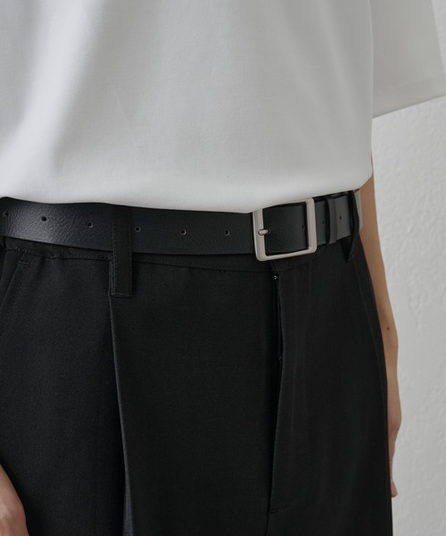 COLONY 2139(コロニートゥーワンスリーナイン)の「グロススクエアバックルベルト(ベルト・メンズ・ブラック・FREE)」の6枚目の写真