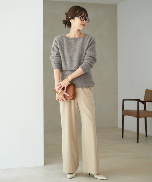 plage（プラージュ）の「Light Fur Short カーディガン（カーディガン/ボレロ・レディース・ベージュ/グレー・FREE）」の20枚目の写真