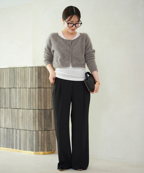 plage（プラージュ）の「Light Fur Short カーディガン（カーディガン/ボレロ・レディース・ベージュ/グレー・FREE）」の21枚目の写真