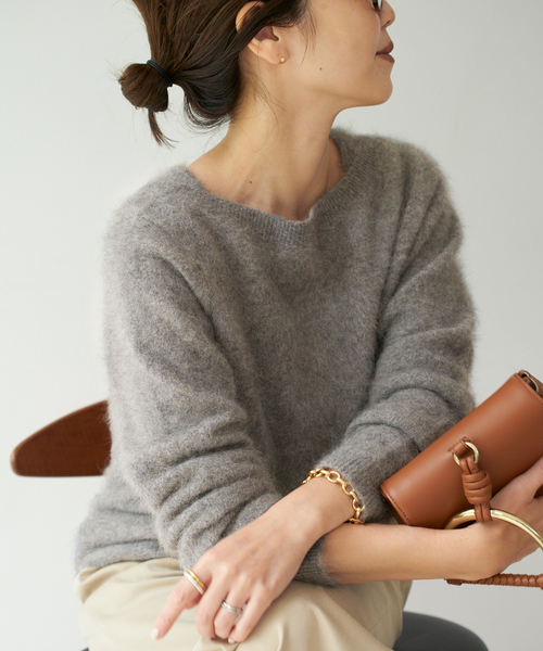 Plage プラージュ＊Light fur midi カーディガン ベージュ plage Light Fur Midi カーディガン