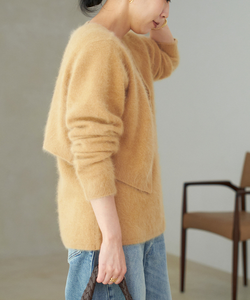 Plage Light Fur Midi カーディガン & ビスチェ Plage Light Fur Midi カーディガン＆ビスチェ