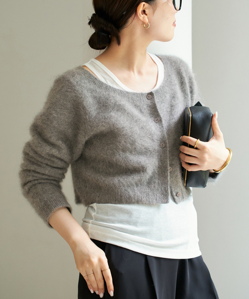 Light Fur Short カーディガン（カーディガン/ボレロ）｜Plage