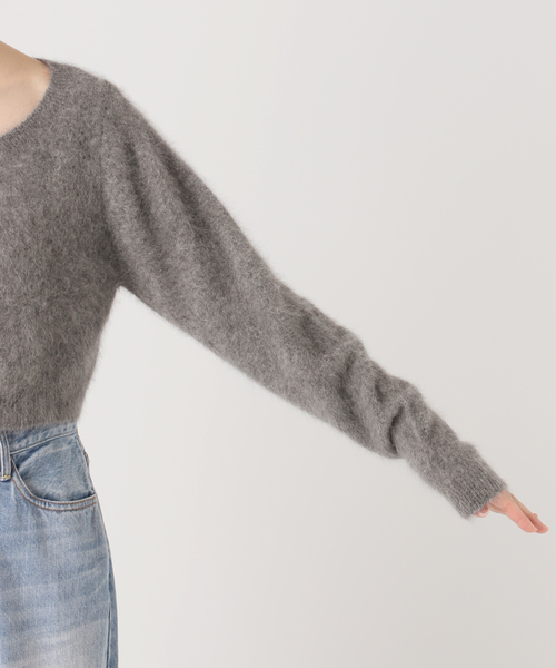 plage（プラージュ）の「Light Fur Short カーディガン（カーディガン/ボレロ・レディース・ベージュ/グレー・FREE）」の14枚目の写真