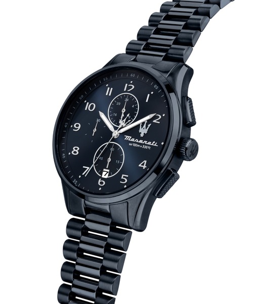 Maserati(マセラティ)の「「Maserati/マセラティ」ソルパッソ - 42mm クロノ ブルー ダイヤル ブルー ブレスレット(アナログ腕時計・メンズ・ネイビー・42mm)」の3枚目の写真