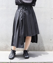 レイヤードアシメ巻きスカート