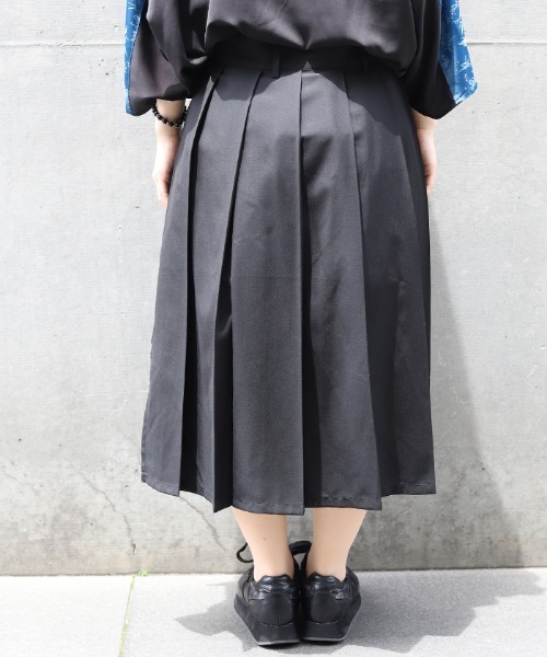 月の石　巻きスカート　黒 nishigaku_as-104-90372-m-l-95