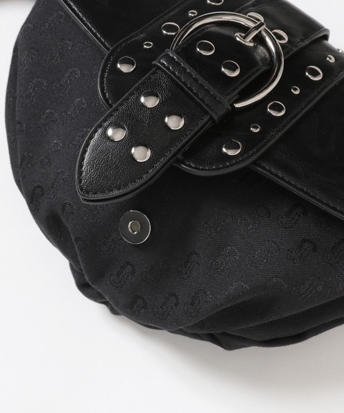 JEANASIS（ジーナシス）の「スタッズジャガードモノグラムミニBAG/576812（ショルダーバッグ・レディース・ブラック系その他/カーキ系・FREE）」の14枚目の写真