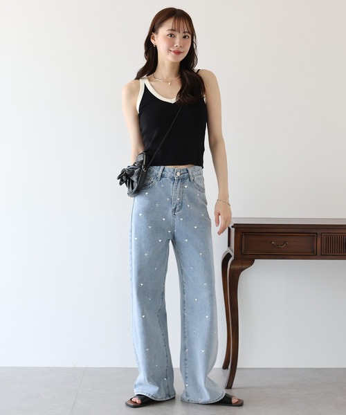 BLUEEAST（ブルーイースト）の「2WAYバイカラータンクトップ（タンクトップ・レディース・オフホワイト/ブラック/グレイッシュベージュ・MEDIUM）」の17枚目の写真