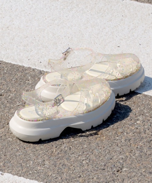 ROCKFISH WEATHERWEAR（ロックフィッシュウェザーウェア）の「GLAIR FLATFORM FISHERMAN SANDALS（サンダル・レディース・ブラック/シルバー/ブラック系その他/ブラウン/ライトグレー/クリア・23.0cm/24.0cm/25.0cm/24.5cm）」の22枚目の写真
