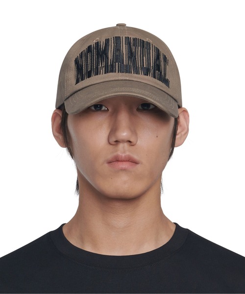 【NOMANUAL】 CURSIVE LOGO BALL CAP 3色 ★韓国の大人気★ セール】「NOMANUAL /ノーマニュアル」DROP C.T BALL CAP