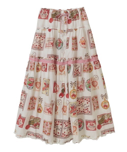 【未使用】ピンクハウス　ドット　ロングスカート ピンクハウス ロングスカート ピンクハウス 水玉ロングスカート