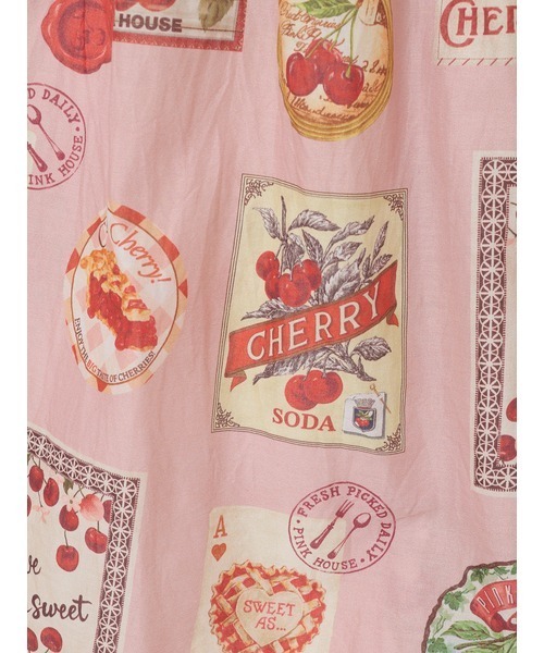 ピンクハウス♡チェリー♡プリント♡ロングスカート♡ピンク♡新品 チェリープリントスカート（スカート）｜PINK HOUSE（ピンク