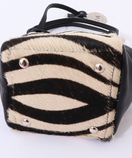 セール】【MARCO MASI/ マルコマージ】ミニキューブゼブラバッグ