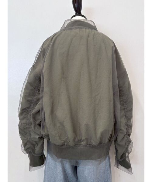 Ungrid（アングリッド）の「チュールドッキングMA-1（MA-1・レディース・ブラック/カーキ・FREE）」の5枚目の写真