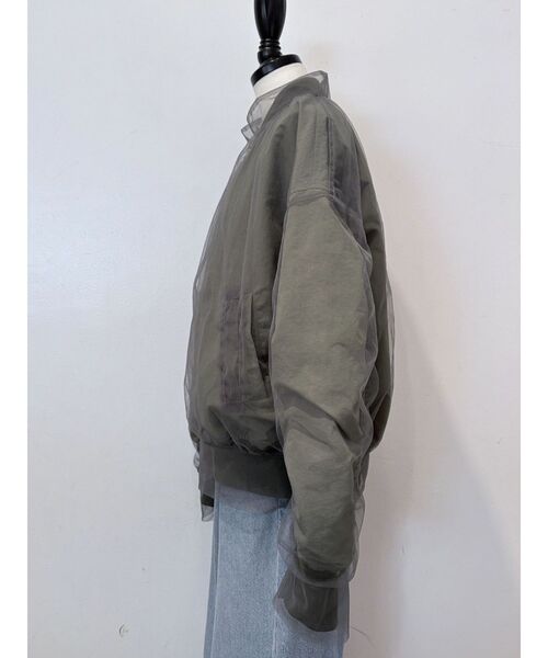 Ungrid（アングリッド）の「チュールドッキングMA-1（MA-1・レディース・ブラック/カーキ・FREE）」の6枚目の写真