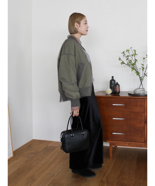 Ungrid（アングリッド）の「チュールドッキングMA-1（MA-1・レディース・ブラック/カーキ・FREE）」の13枚目の写真