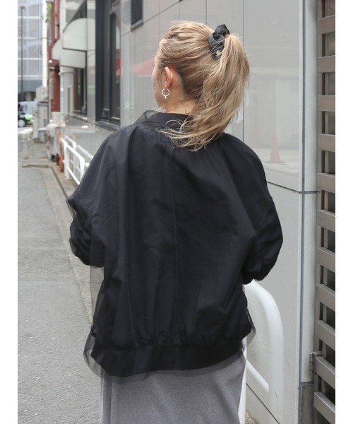 Ungrid（アングリッド）の「チュールドッキングMA-1（MA-1・レディース・ブラック/カーキ・FREE）」の17枚目の写真