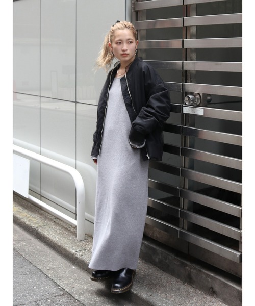 Ungrid（アングリッド）の「チュールドッキングMA-1（MA-1・レディース・ブラック/カーキ・FREE）」の19枚目の写真