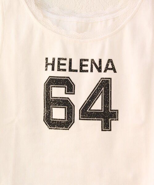 w closet（ダブルクローゼット）の「【25AW】【3色展開】レースロゴタンク（キャミソール・レディース・アイボリー/オフホワイト/チャコールグレー・FREE）」の12枚目の写真