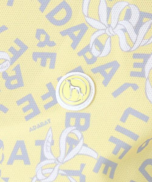 adabat（アダバット）の「【吸水速乾】リボンロゴプリントポロシャツ（ポロシャツ・レディース・ライトイエロー系1/ホワイト系1・40/38/42/36）」の19枚目の写真