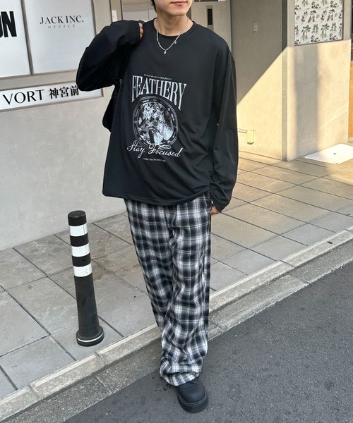 link lot（リンクロット）の「フロントビッグロゴロンT（Tシャツ/カットソー・メンズ・ブラック/ホワイト/レッド・M/L）」の13枚目の写真