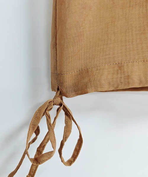 ONEP STAR（ワンピスター）の「ポケット付きシアーシャツ（シャツ/ブラウス・レディース・オフホワイト/オレンジ/ブラック/ベージュ・MEDIUM/LARGE）」の21枚目の写真